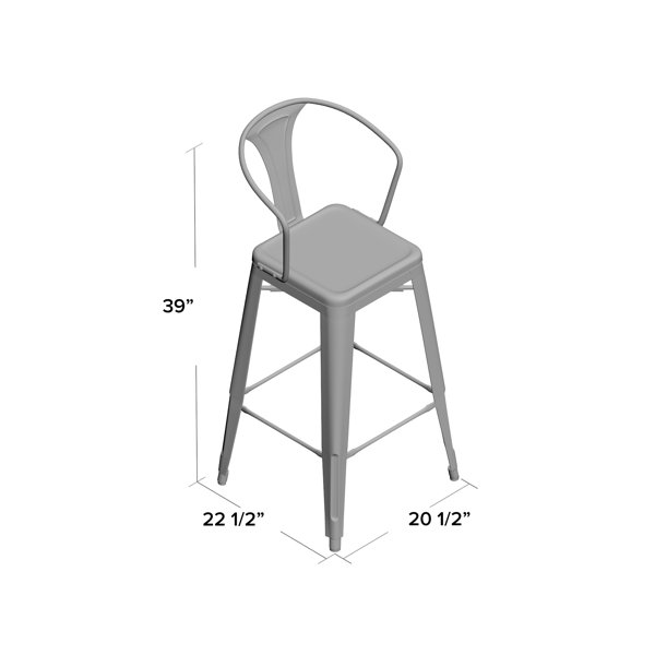 Zipcode Design™ Irvington Bar & Counter Stool & Reviews Wayfair